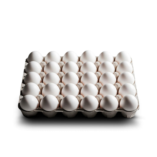 Farm Fresh - White Eggs (Tray of 30 eggs)